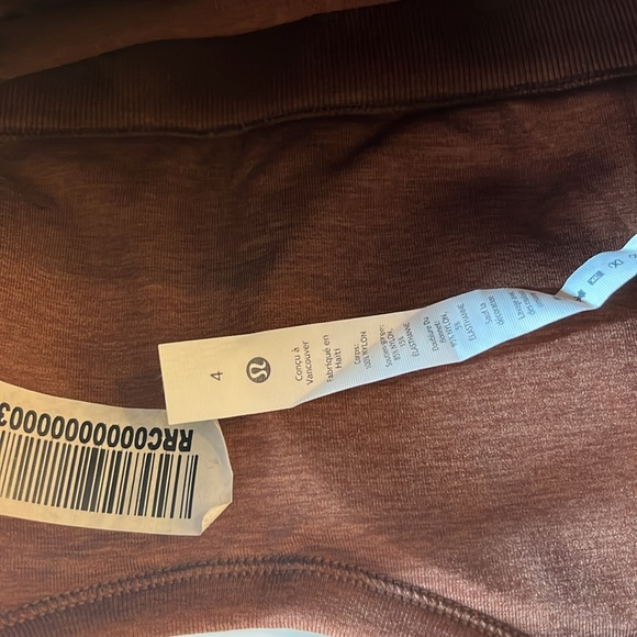 Lululemon Ebb To Street Tank II, Ribbed w Built in Bra, Rustic Clay, Size 4 - Picture 5 of 7